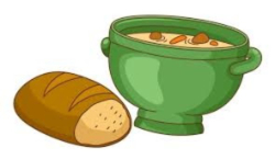 lenten soup and bread