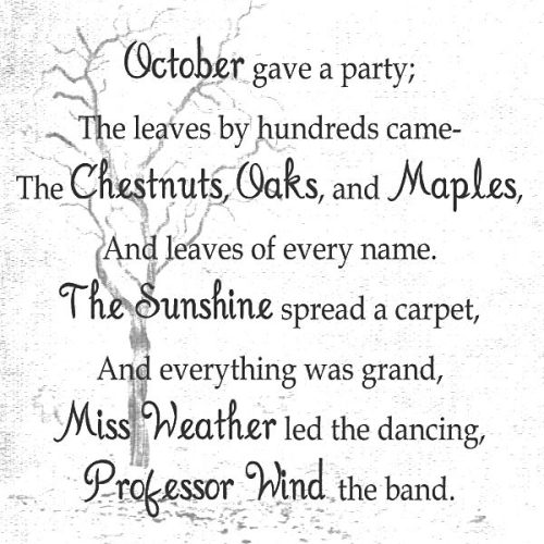 October Poem